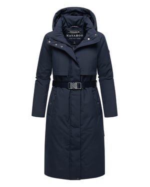 Parka de invierno para mujer WALDBUMMLER de Navahoo – impermeable y elegante con cinturón