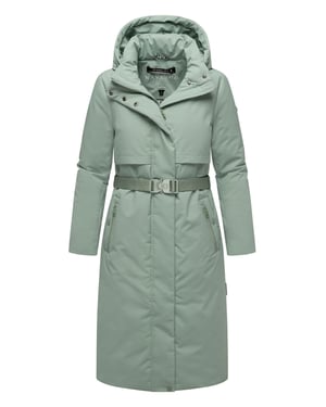 Parka de invierno para mujer WALDBUMMLER de Navahoo – impermeable y elegante con cinturón