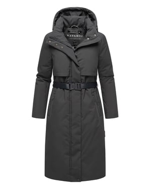Parka de invierno para mujer WALDBUMMLER de Navahoo – impermeable y elegante con cinturón