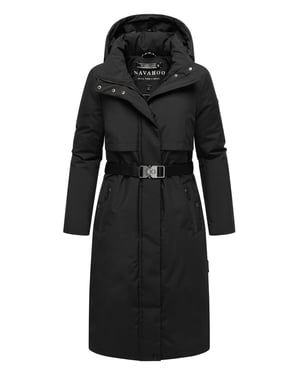 Parka de invierno para mujer WALDBUMMLER de Navahoo – impermeable y elegante con cinturón