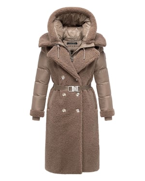Abrigo teddy de mujer Navahoo Kuscheltraum con interior acolchado 2 en 1