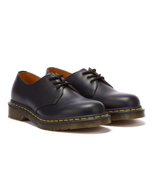 Zapatos de Cuero Liso Dr. Martens para Mujer 1461 - (Negro)