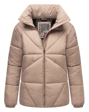 Chaqueta acolchada invierno mujer Navahoo Schokolinaa con cuello alto