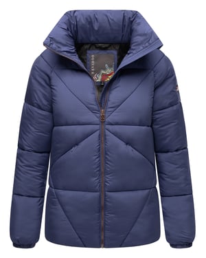 Chaqueta acolchada invierno mujer Navahoo Schokolinaa con cuello alto