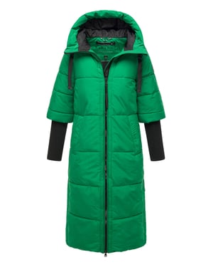 Chaqueta acolchada para mujer Navahoo Ciao Meow – Extra larga y cálida