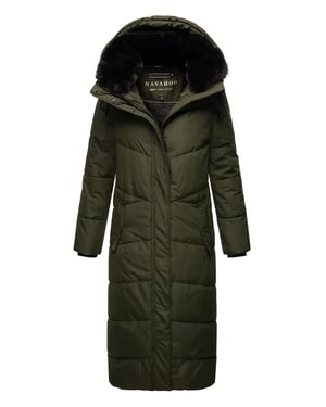Navahoo abrigo de invierno acolchado para mujer Hingucker – Largo & Cálido