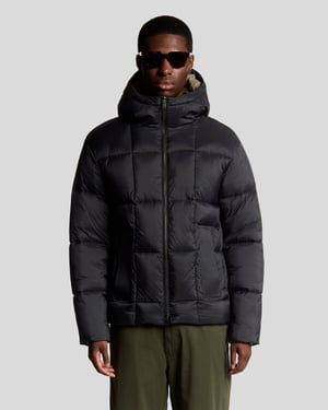 Chaqueta Puffer de Cuadrado Cocoon Lyle & Scott - Negra
