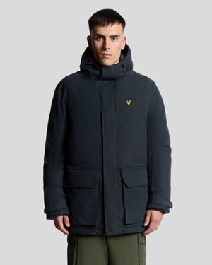 Parka con capucha de peso pesado Lyle & Scott - Marino
