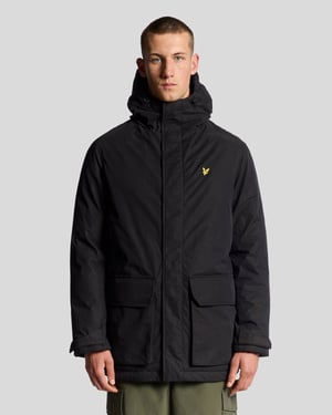 Parka con Capucha de Gran Peso Lyle & Scott - Negra