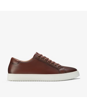 Zapatillas de cuero marrón Lockton Lace