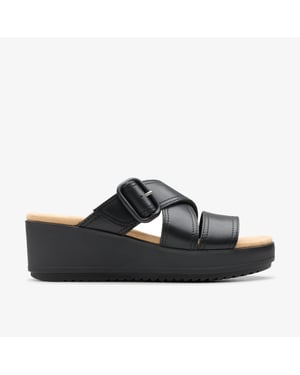 Sandalias de Cuero Negro Wrenly Jane