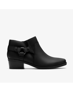 Botas de Cuero Negro Brillante Danyelle Gema