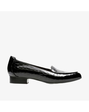 Zapatos Keesha Luca Negro Patente/Cocodrilo