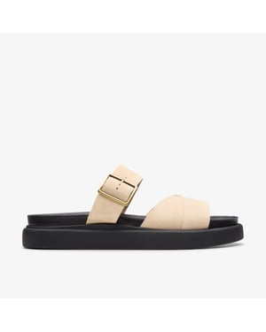 Sandalias de Ante Ecru Aristella Mule
