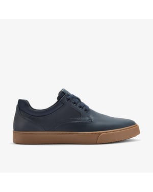 Zapatillas de Cuero Aceitado Azul Marino Lockton