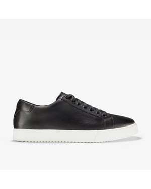 Zapatos Deportivos de Cuero Negro Lockton Lace