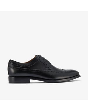 Zapatos de cuero negro Banstead Tip