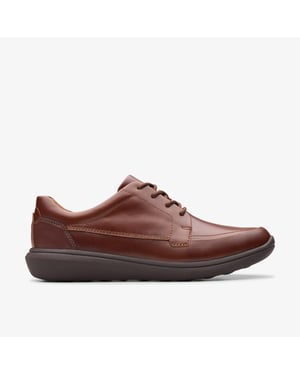 Zapatos de cuero marrón oscuro Watchet Lace