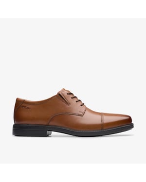 Zapatos de cuero en tono marrón oscuro Cosgrove Cap