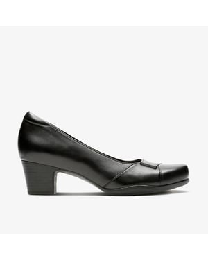 Zapatos de Cuero Negro Rosalyn Belle