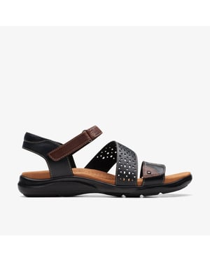Sandalias de Cuero Negro Kitly Way