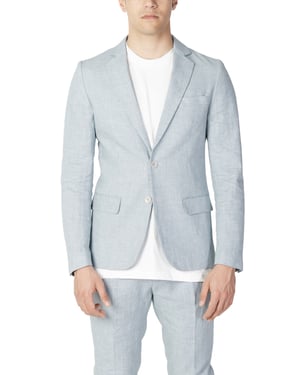 Blazer de Lino Ajustado Modelo