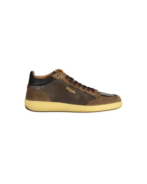 Zapatilla Media de Senderismo de Cuero Suede
