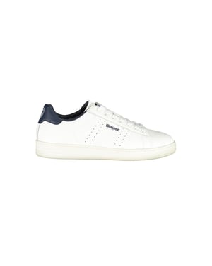 Zapatillas de Hombre de Cuero Blanco Blauer