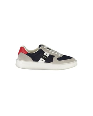 Zapatilla de Hombre de Cuero Azul Blauer