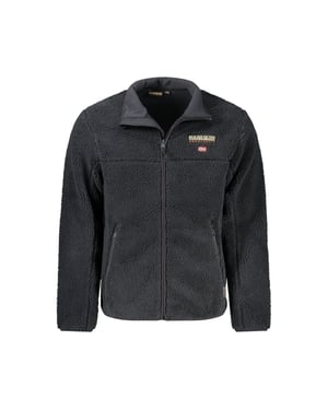 Chaqueta de forro polar Borg con cremallera y cuello alto