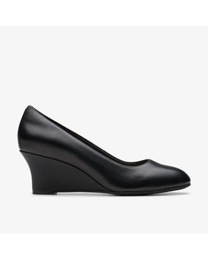 Zapatos de Cuero Negro Perla Olivette