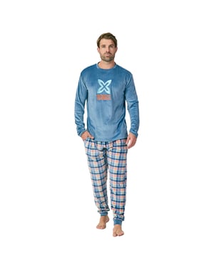 Pijama Terciopelo Manga Larga MU3 para Hombre