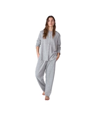 Pijama Camisero Manga Larga JJBFP1901 para mujer