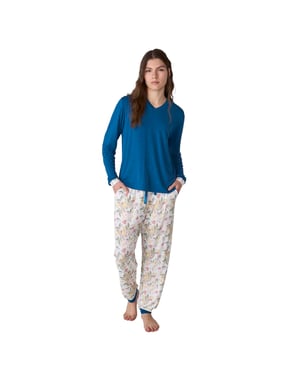 Pijama Algodón Manga Larga JJBFP0400 para Mujer