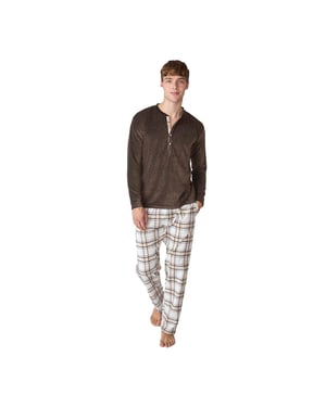 Pijama Terciopelo Manga Larga JJBFP5202 para Hombre