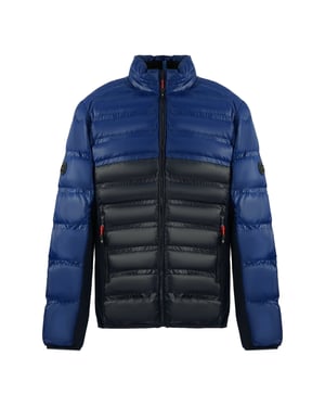 Chaqueta Azul De Plumón De Fibra Acolchada Penton De Michael Kors