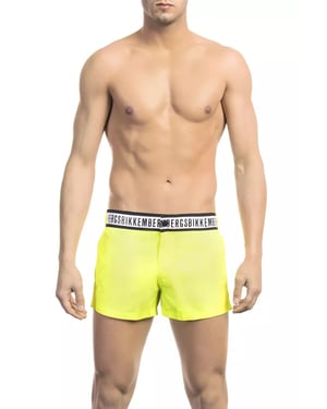 Pantalones Cortos de Baño Amarillo Neón Bi22031