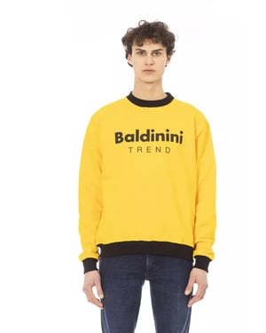 Sudadera amarilla con cuello redondo