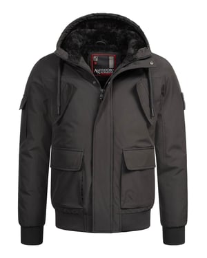 Alessandro Salvarini Chaqueta de Invierno Hombre AS-432 – Clásica Con Capucha & Forro Polar