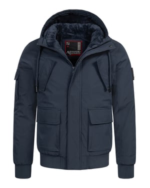 Alessandro Salvarini Chaqueta de Invierno Hombre AS-432 – Clásica Con Capucha & Forro Polar