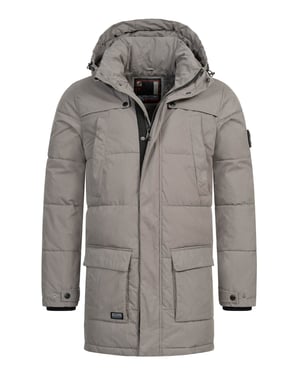 Alessandro Salvarini Chaqueta de Invierno Hombre AS-458 – Parka Clásica Con Forro Polar & Capucha Desmontable