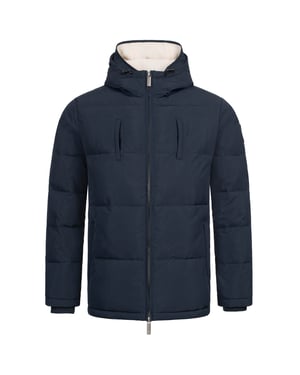 Alessandro Salvarini Chaqueta de Invierno Hombre Acolchada AS-457 – 2en1 Con Forro Polar Extraíble & Doble Capucha