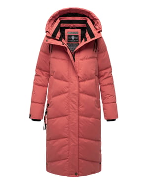 Navahoo abrigo de invierno acolchado para mujer Kuschelmausi – Largo & Muy Cálido