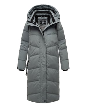 Navahoo abrigo de invierno acolchado para mujer Kuschelmausi – Largo & Muy Cálido