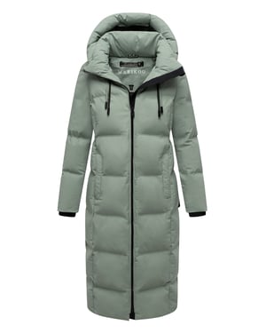 Abrigo acolchado de invierno Marikoo Tikoraa para mujer con capucha desmontable