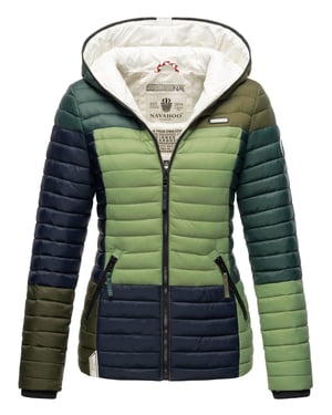 Navahoo Chaqueta acolchada Multikulti para mujer – Ligera, Moderna & Con Diseño Colour-Blocking