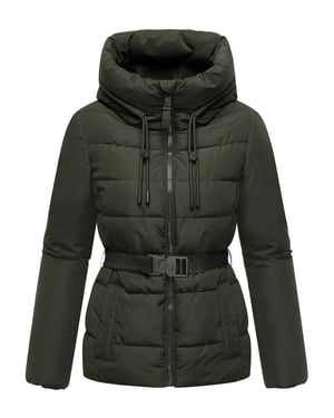 Chaqueta de invierno Marikoo Himee para mujer con cinturón y bolsillos magnéticos