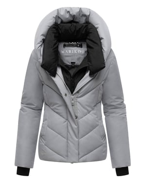 Chaqueta acolchada de invierno Marikoo Nadiraa para mujer con diseño 2 en 1 y capucha