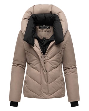 Chaqueta acolchada de invierno Marikoo Nadiraa para mujer con diseño 2 en 1 y capucha