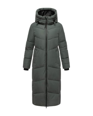 Abrigo acolchado de invierno Marikoo Firella para mujer con capucha y cremallera bidireccional